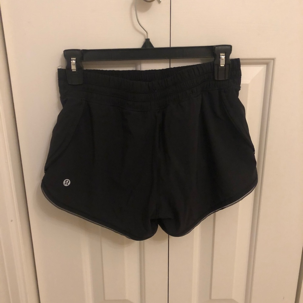 Lululemon black running shorts - size 4